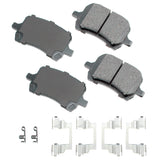 AKEBONO BRAKE CORPORATION ACT1160 ProACT Ultra-Premium Bra ke Pads - Front