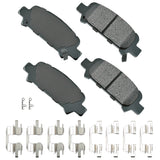 AKEBONO BRAKE CORPORATION ACT770A ProACT Ultra-Premium Bra ke Pads - Rear