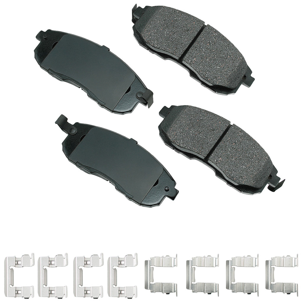 AKEBONO BRAKE CORPORATION ACT815A ProACT Ultra-Premium Bra ke Pads - Front