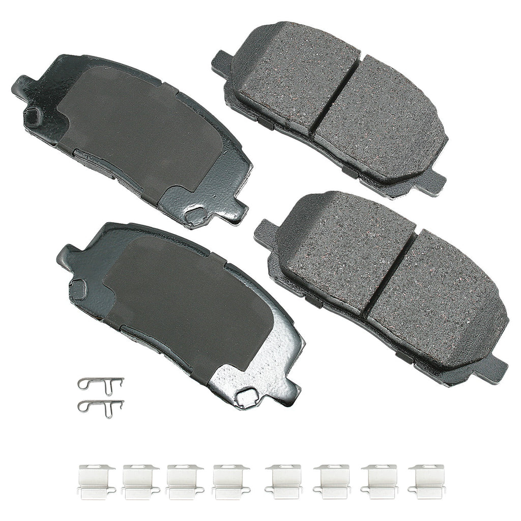 AKEBONO BRAKE CORPORATION ACT884A ProACT Ultra-Premium Bra ke Pads - Front