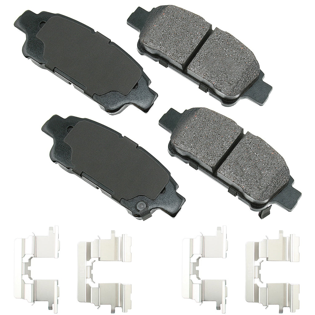 AKEBONO BRAKE CORPORATION ACT995A ProACT Ultra-Premium Bra ke Pads - Rear