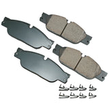 AKEBONO BRAKE CORPORATION EUR1065 Brake Pads Jaguar S-Type 03-04