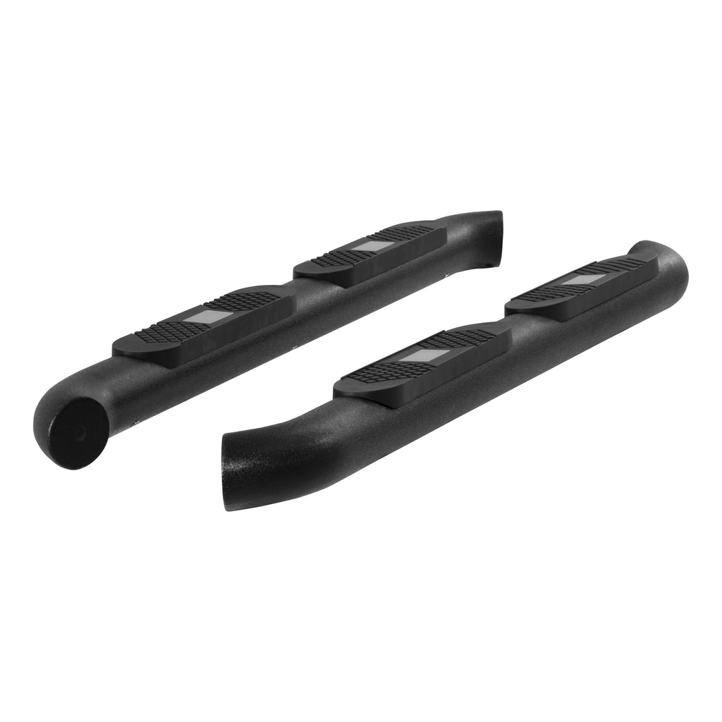 ARIES AL231007 Big Step 4in. Black Aluminum Round Side Bars; Select Jeep Wrangler JK - Truck Part Superstore