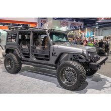 Load image into Gallery viewer, ARIES AL231007 Big Step 4in. Black Aluminum Round Side Bars; Select Jeep Wrangler JK - Truck Part Superstore