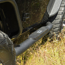 Load image into Gallery viewer, ARIES AL231008 Big Step 4in. Black Aluminum Round Side Bars; Select Jeep Wrangler JK - Truck Part Superstore