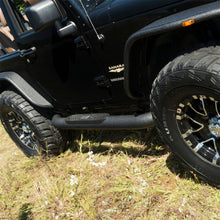 Load image into Gallery viewer, ARIES AL231008 Big Step 4in. Black Aluminum Round Side Bars; Select Jeep Wrangler JK - Truck Part Superstore