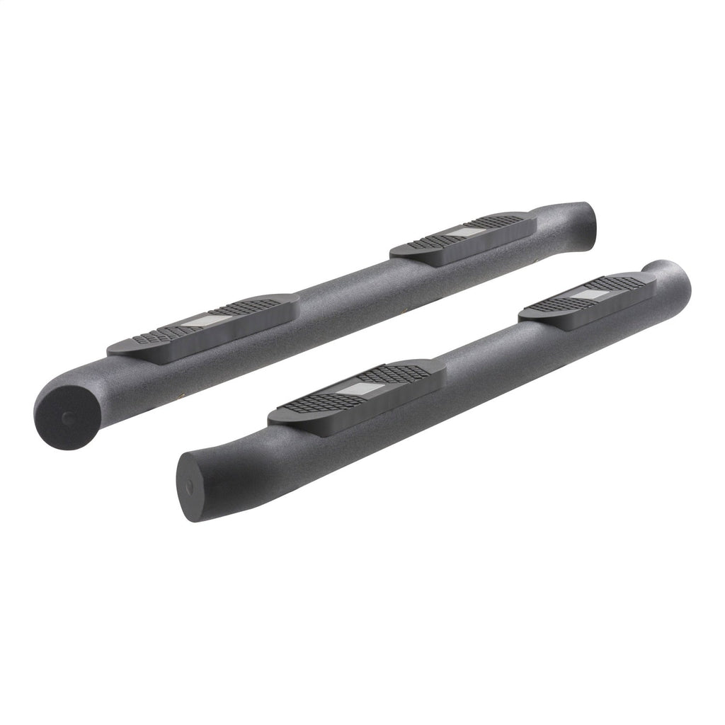 ARIES AL232013 Big Step 4in. Black Aluminum Round Side Bars; Select Toyota Tundra - Truck Part Superstore