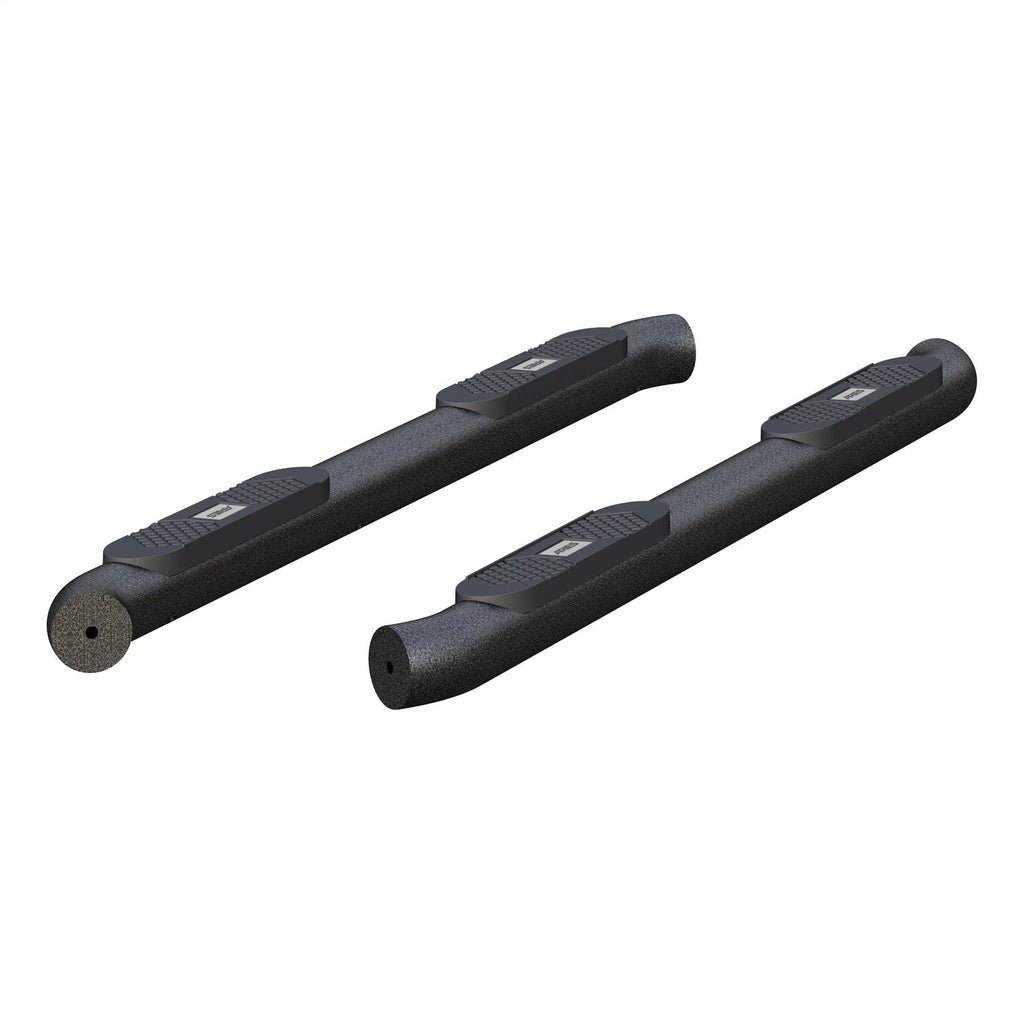 ARIES AL234051 Big Step 4in. Black Aluminum Round Side Bars; Select Colorado; Canyon - Truck Part Superstore