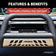 Load image into Gallery viewer, ARIES AL45-3006 Big Horn 4in. Black Aluminum Bull Bar; Select Ford F-250; F-350 Super Duty - Truck Part Superstore