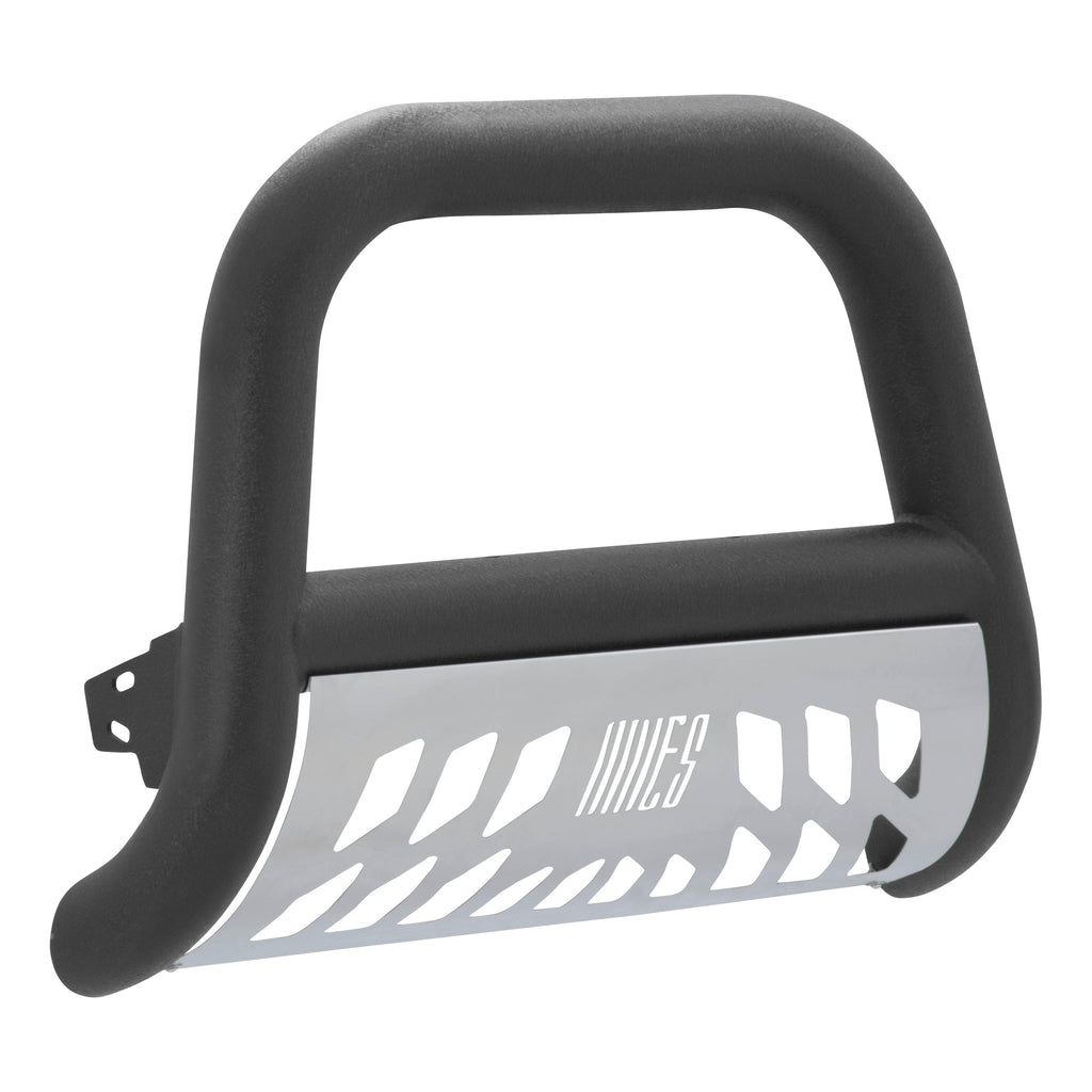 ARIES AL45-4006 Big Horn 4in. Black Aluminum Bull Bar; Select Silverado; Sierra 2500; 3500 HD - Truck Part Superstore