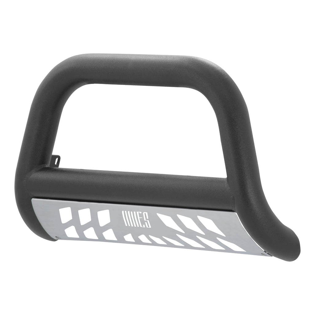 ARIES AL45-4012 Big Horn 4in. Black Aluminum Bull Bar; Select Chevrolet Silverado; GMC Sierra 15 - Truck Part Superstore