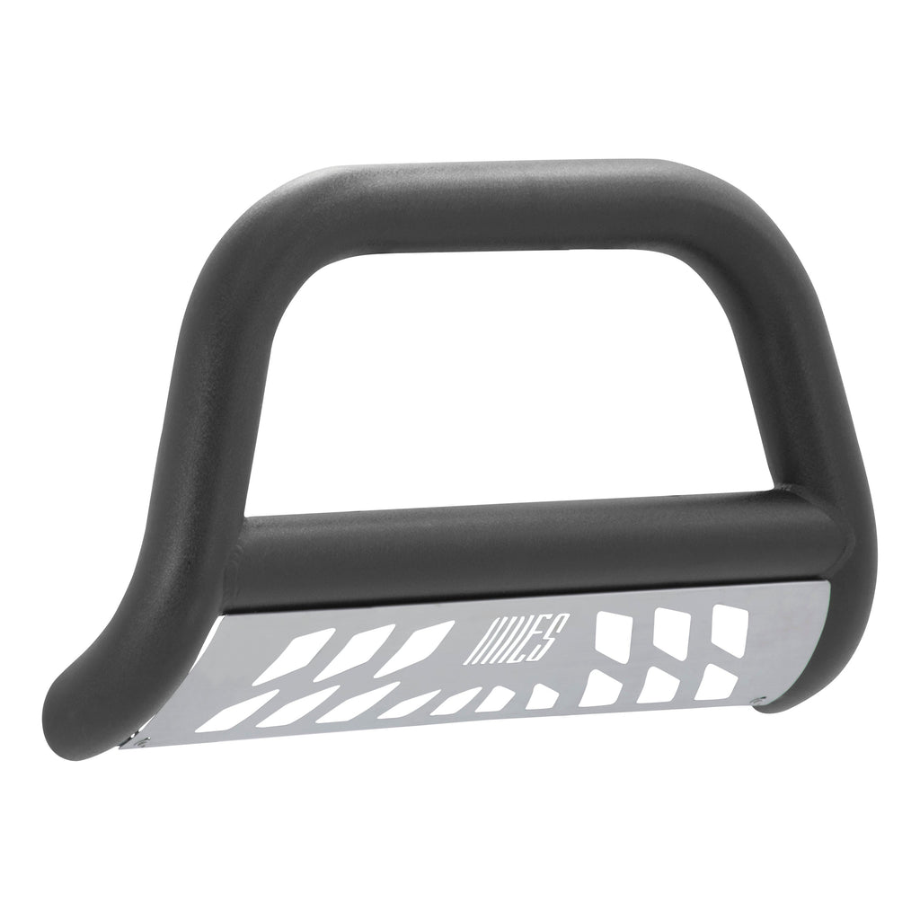 ARIES AL45-4012 Big Horn 4in. Black Aluminum Bull Bar; Select Chevrolet Silverado; GMC Sierra 15 - Truck Part Superstore