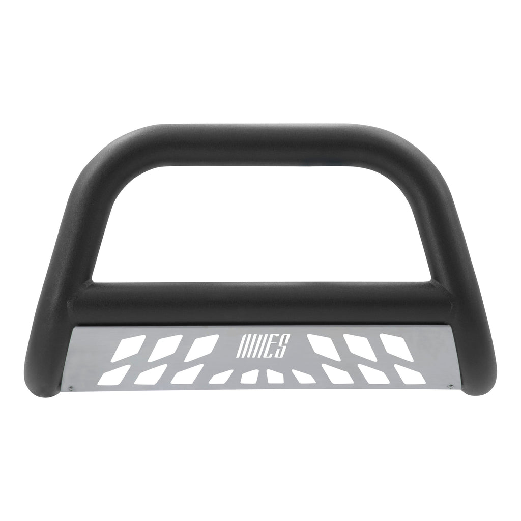 ARIES AL45-4012 Big Horn 4in. Black Aluminum Bull Bar; Select Chevrolet Silverado; GMC Sierra 15 - Truck Part Superstore