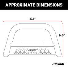 Load image into Gallery viewer, ARIES AL45-4016 Big Horn 4" Black Aluminum Bull Bar, Select Chevrolet, GMC - Truck Part Superstore