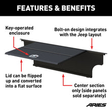 Load image into Gallery viewer, ARIES ALC25000-00 Jeep JK Unlimited Security Cargo Lid Center Section for Select Jeep Wrangler