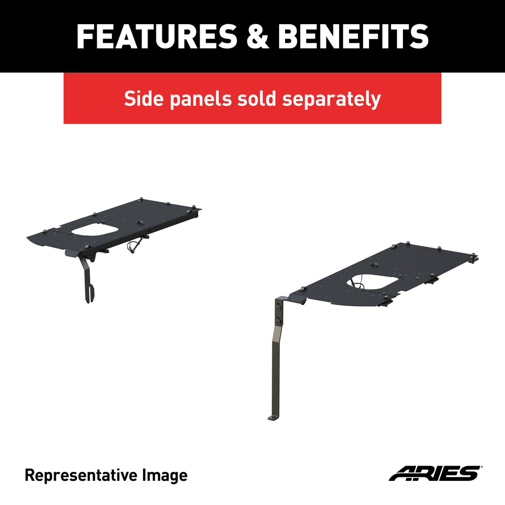 ARIES ALC25000-00 Jeep JK Unlimited Security Cargo Lid Center Section for Select Jeep Wrangler