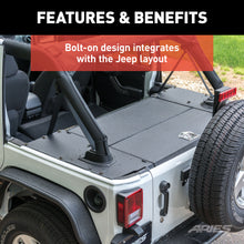 Load image into Gallery viewer, ARIES ALC25000-00 Jeep JK Unlimited Security Cargo Lid Center Section for Select Jeep Wrangler
