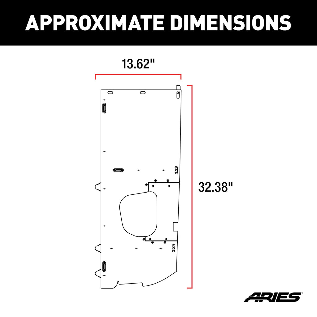 ARIES ALC25001-01 Jeep JK Unlimited Security Cargo Lid Side Panels for Select Jeep Wrangler