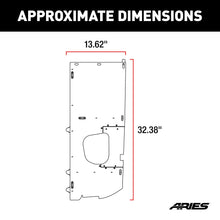 Load image into Gallery viewer, ARIES ALC25001-01 Jeep JK Unlimited Security Cargo Lid Side Panels for Select Jeep Wrangler