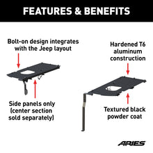 Load image into Gallery viewer, ARIES ALC25001-01 Jeep JK Unlimited Security Cargo Lid Side Panels for Select Jeep Wrangler