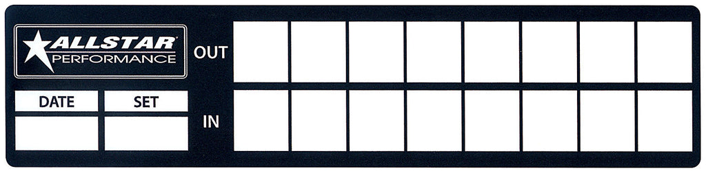 ALLSTAR PERFORMANCE 047 Tire Log Decals 8pk