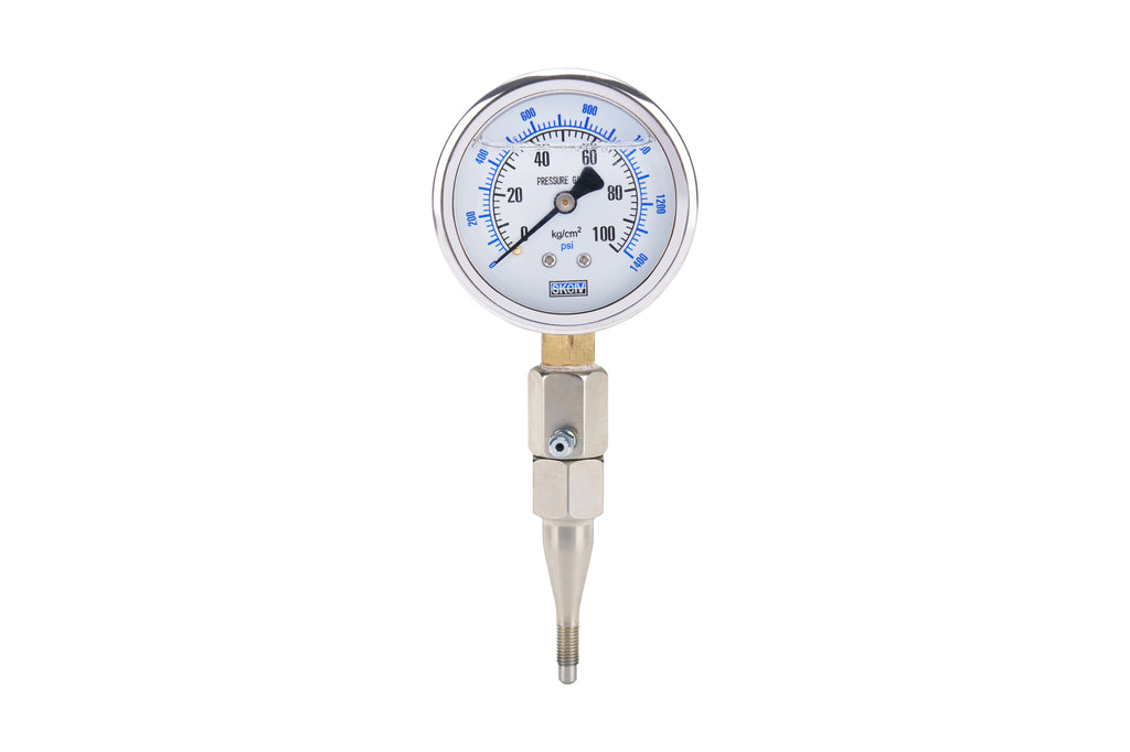 ALLSTAR PERFORMANCE 11020 Brake Pressure Gauge 360 Deg Rotation