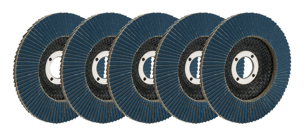 ALLSTAR PERFORMANCE 12121-5 Flap Discs 60 Grit 4-1/2in with 7/8in Arbor