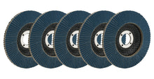 Load image into Gallery viewer, ALLSTAR PERFORMANCE 12122-5 Flap Discs 80 Grit 4-1/2in with 7/8in Arbor