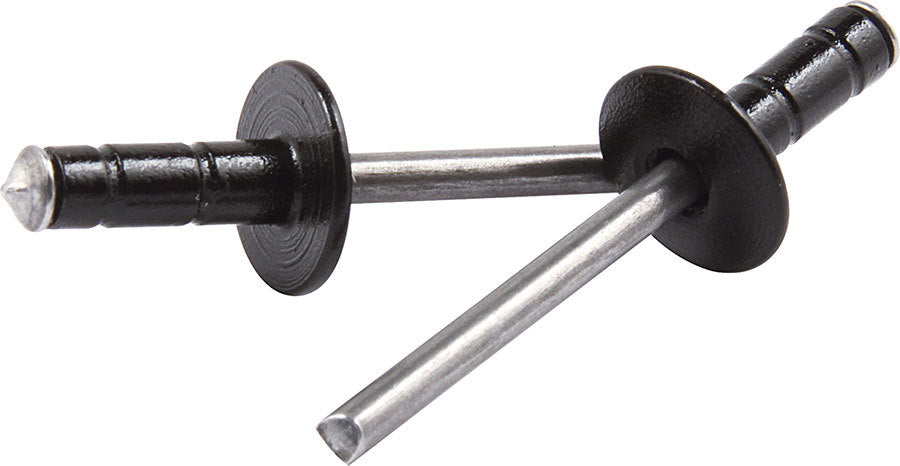 ALLSTAR PERFORMANCE 18075 Med Hd Rivet Black 250pk Multi Grip Alum Mandrel