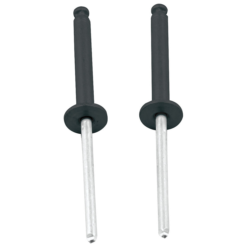 ALLSTAR PERFORMANCE 18099 1/8in Alum Rivet Black 100pk Flange Type