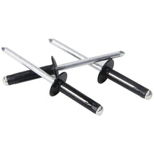 Load image into Gallery viewer, ALLSTAR PERFORMANCE 18187 Md Hd Rivet 250Pk Black Flange Type Alum Mandrel