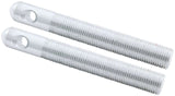 ALLSTAR PERFORMANCE 18507 Alum Hood Pins 1/2in 1/4in Holes 2pk Silver