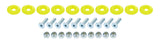 ALLSTAR PERFORMANCE 18688 Countersunk Bolt Kit Fluorescent Yellow 10pk