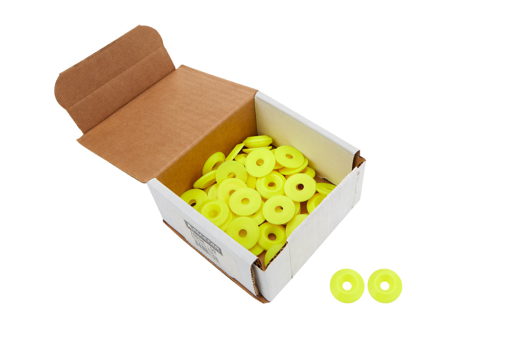 ALLSTAR PERFORMANCE 18698-50 Countersunk Washer Fluorescent Yellow 50pk