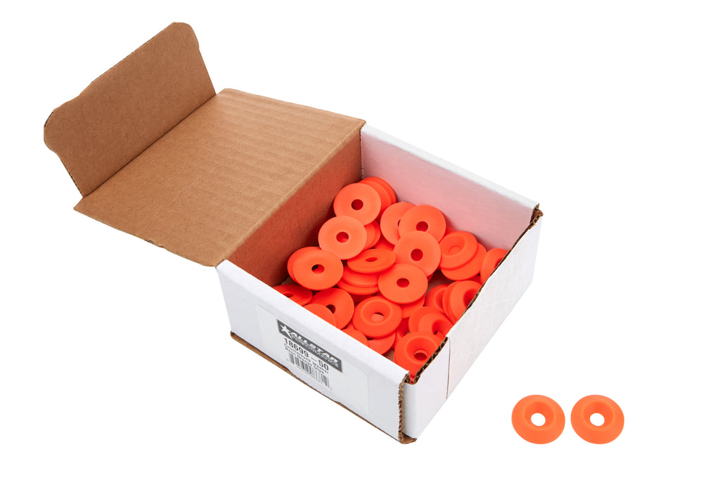 ALLSTAR PERFORMANCE 18699-50 Countersunk Washer Fluorescent Orange 50pk