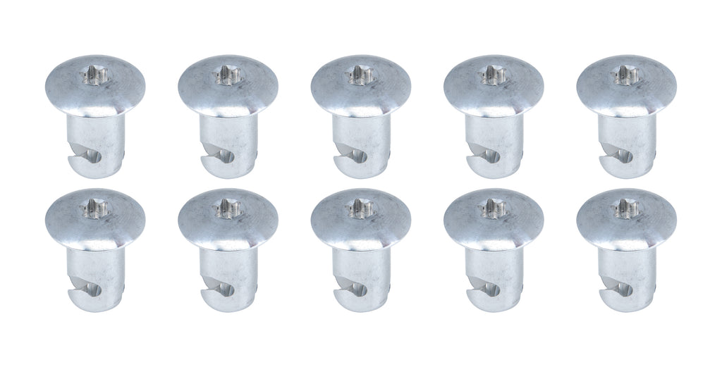 ALLSTAR PERFORMANCE 19071 Oval Hd T-30 Torx Fast. 7/16 .500in 10pk Alum