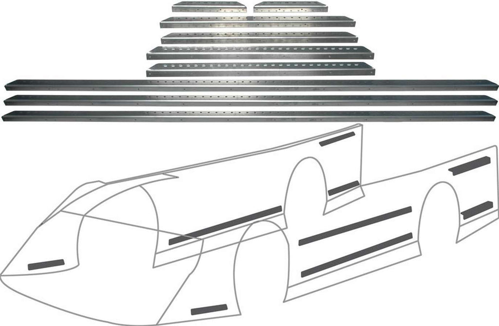ALLSTAR PERFORMANCE 23107 LM Alum Body Brace Kit