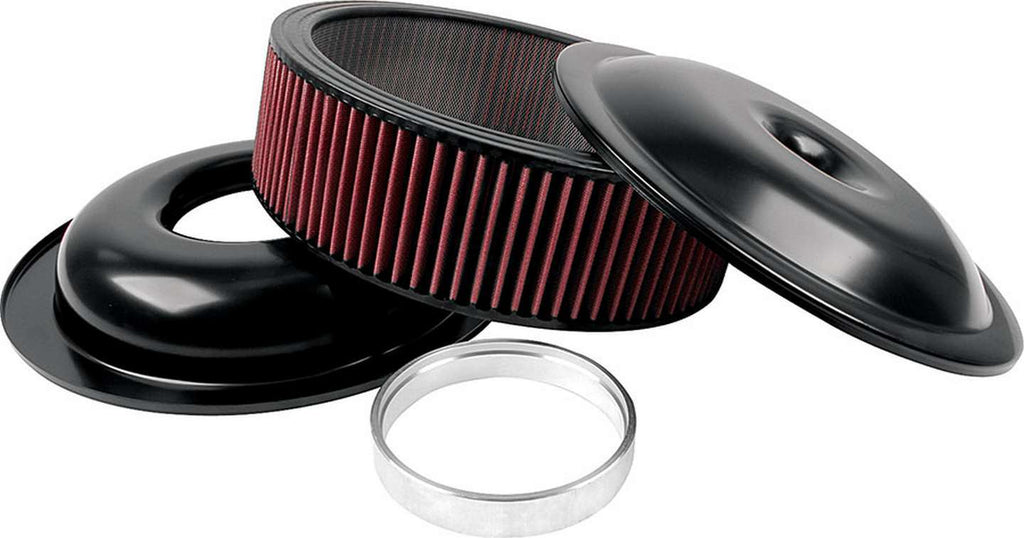 ALLSTAR PERFORMANCE 25923 LW 14in A/C Kit Black 4in Washable Element