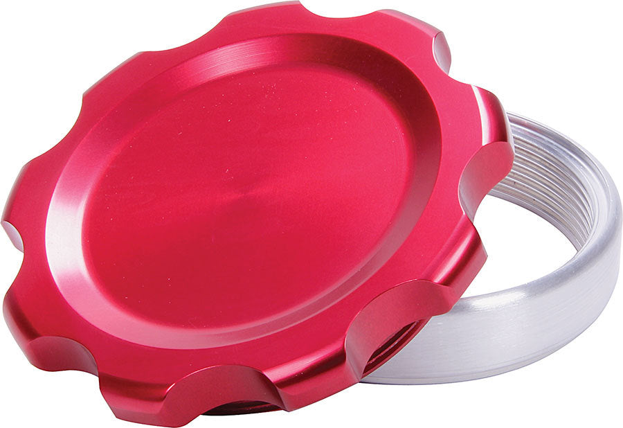 ALLSTAR PERFORMANCE 36172 Filler Cap Red with Weld-In Alum Bung Large