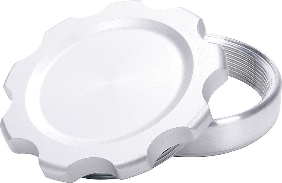 ALLSTAR PERFORMANCE 36174 Filler Cap Silver with Weld-In Steel Bung Large