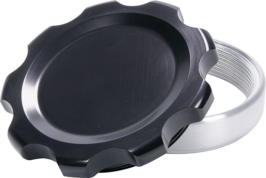 ALLSTAR PERFORMANCE 36175 Filler Cap Black with Weld-In Steel Bung Large