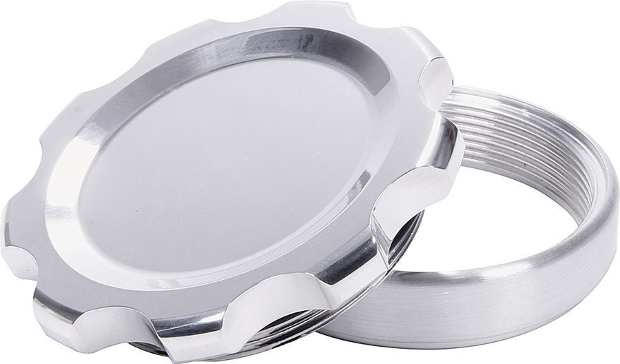 ALLSTAR PERFORMANCE 36177 Filler Cap Polished with Weld-In Steel Bung Large