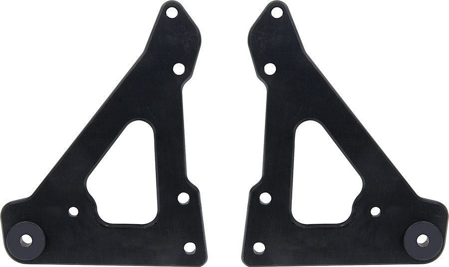 ALLSTAR PERFORMANCE 38145 Front Motor Plate 2pc w/ Bushings Black