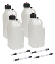 Load image into Gallery viewer, ALLSTAR PERFORMANCE 40120-4 Utility Jug 5 Gal w/ Filler Hose Clear 4pk