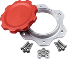 Load image into Gallery viewer, ALLSTAR PERFORMANCE 40134 Fuel Cell Cap and Bung JAZ 6-Bolt Red