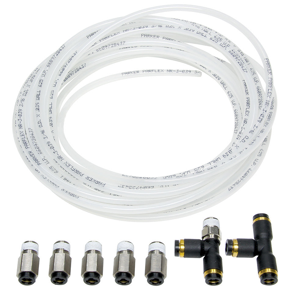 ALLSTAR PERFORMANCE 48018 Nylon Brake Line Kit for use w/o Gauges