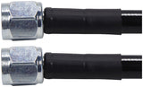 ALLSTAR PERFORMANCE 48430-18 Coated Braided Line 18in #3Hose -3Str/-3Str Steel