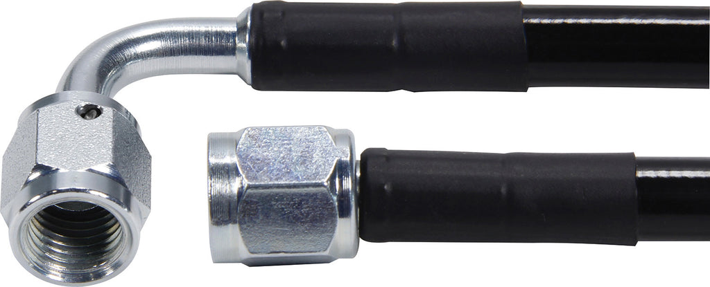 ALLSTAR PERFORMANCE 48434-30 Coated Braided Line 30in #3Hose -3Str/-3 90 Steel