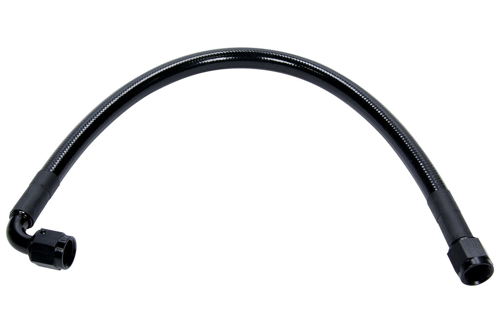 ALLSTAR PERFORMANCE 48466-24 Coated Braided Line 24in #6 Hose -6 Str/-6 90 Deg
