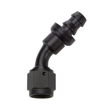 Load image into Gallery viewer, ALLSTAR PERFORMANCE 49433 Pushlock Hose End Black 45 Deg Elbow -8